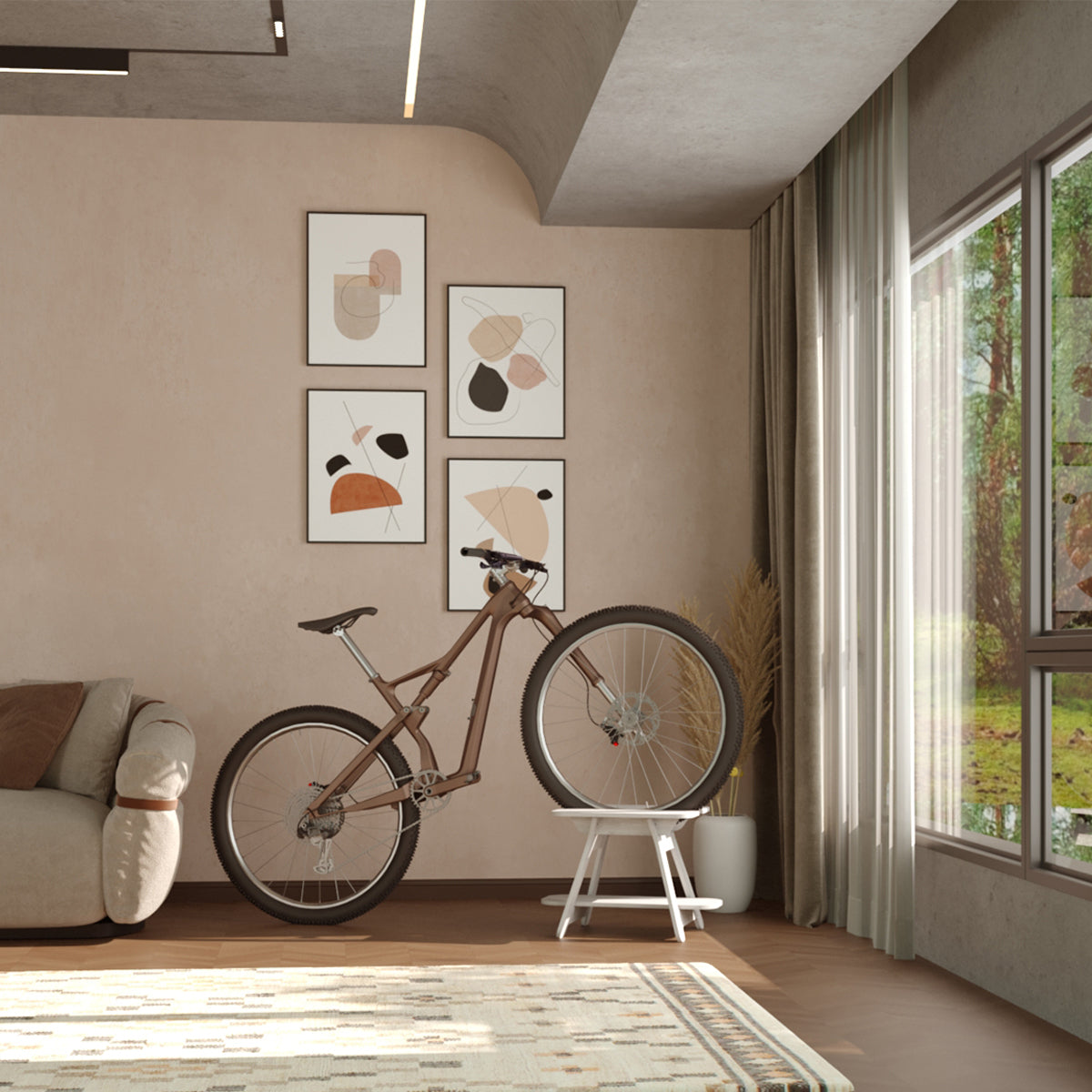 Stool - Compact Bike Stand